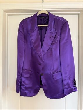 NWOT: Tom Ford Purple Satin Blazer